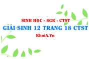 Giải Sinh 12 trang 18 Chân trời Sáng tạo